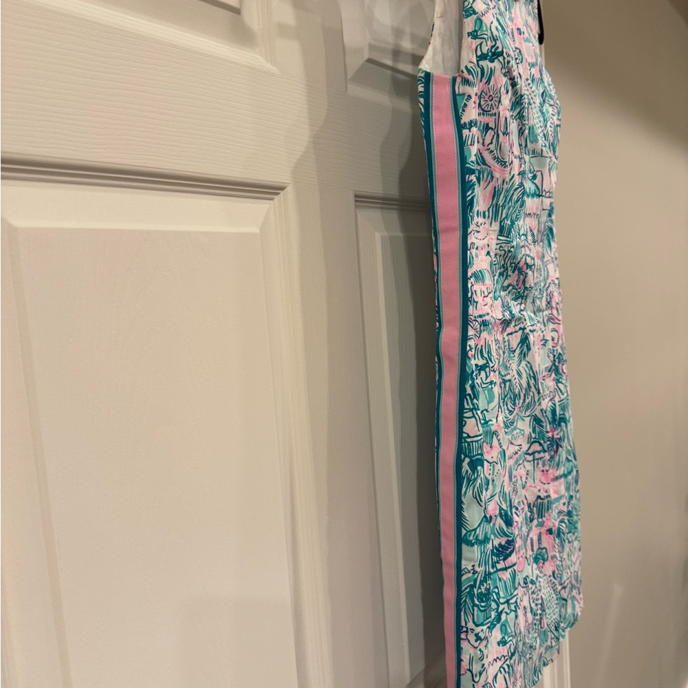 Lilly Pulitzer Green Sleeveless Sheath Mini Dress - Picture 2 of 3